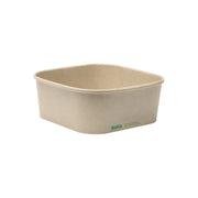 BP.BB-SLB-1200-N BioPak FSC BioBoard Square Takeaway Container Natural 1200ml Native Wholesale Hospitality Supplies Canberra