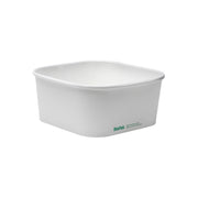 BP.BB-SLB-1400-W BioPak FSC BioBoard Square Takeaway Container White 1400ml Native Wholesale Hospitality Supplies Canberra