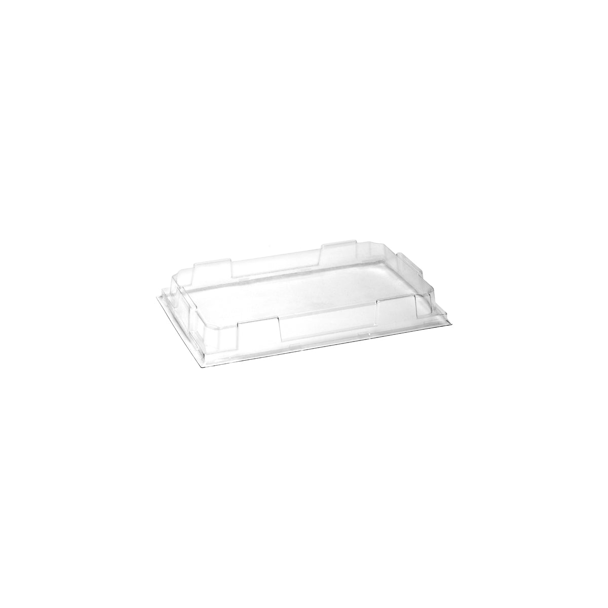 BB-STL-L-PLA BioPak Clear PLA Sushi Tray Lid Large 210x132x26mm Native Wholesale Hospitality Supplies Canberra