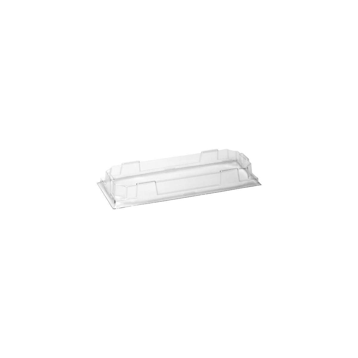 BB-STL-LONG-PET BioPak Clear PET Sushi Tray Lid Long 223x98x26mm Native Wholesale Hospitality Supplies Canberra