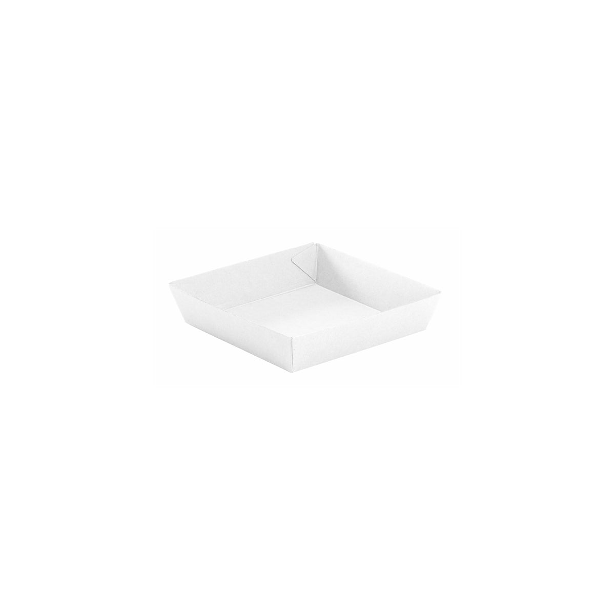 BB-TRAY2-W BioPak FSC BioBoard Tray No.2 White 178x178x45mm Native Wholesale Hospitality Supplies Canberra