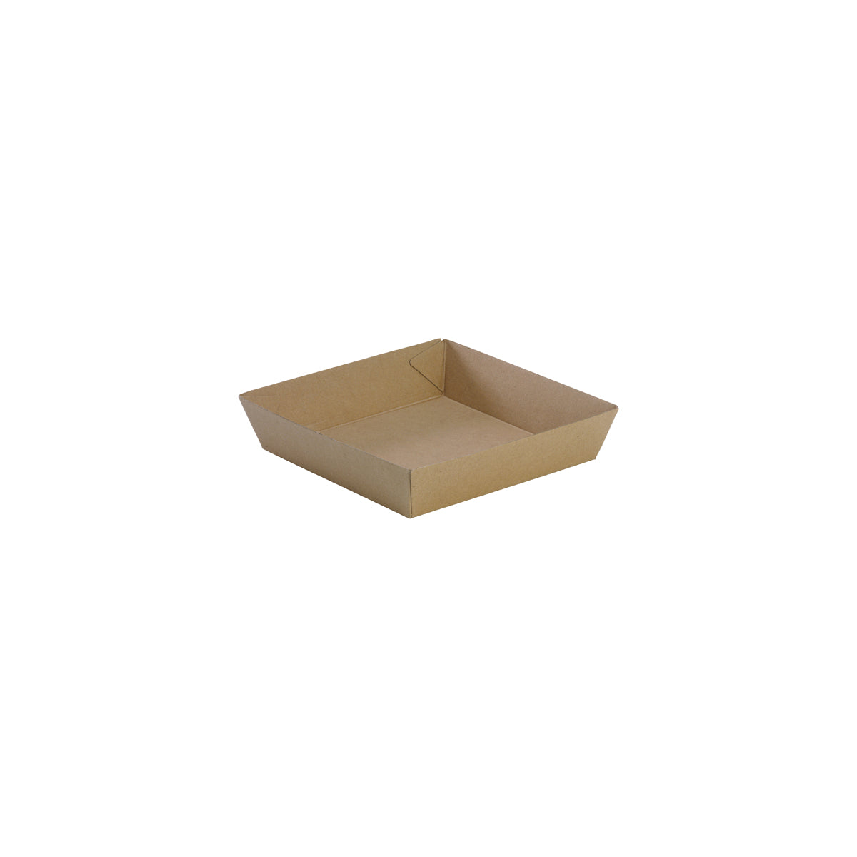 BB-TRAY2 BioPak FSC BioBoard Tray No.2 Kraft 178x178x45mm Native Wholesale Hospitality Supplies Canberra