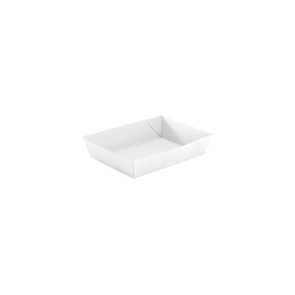 BB-TRAY3-W BioPak FSC BioBoard Tray No.3 White 180x134x45mm Native Wholesale Hospitality Supplies Canberra