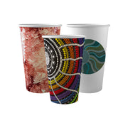 BP.BC-16-CCAB-ART BioPak Single Wall Indigenous Art Series BioCup (90mm) 510ml / 16oz Native Wholesale Hospitality Supplies Canberra