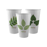 BP.BC-16DW BioPak Double Wall Leaf BioCup (90mm) 460ml / 16oz Native Wholesale Hospitality Supplies Canberra
