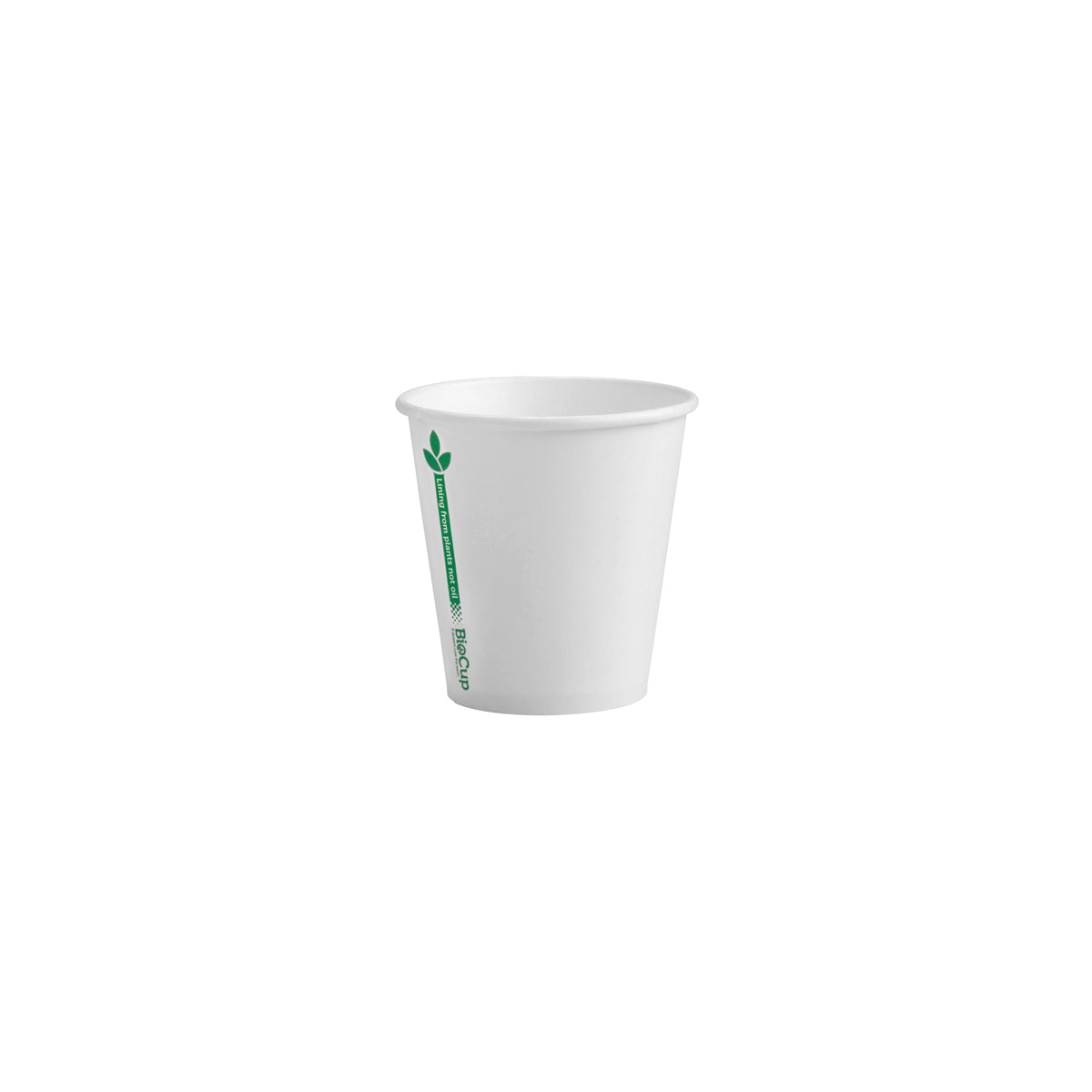 BC-6-GL BioPak Single Wall Green Line White BioCup (80mm) 230ml / 6oz Native Wholesale Hospitality Supplies Canberra