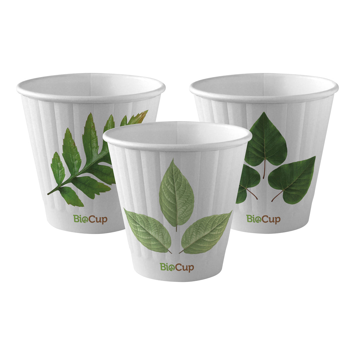 BC-8DW(90) BioPak Double Wall Leaf BioCup (90mm) 295ml / 8oz Native Wholesale Hospitality Supplies Canberra