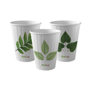 BP.BC-8DW BioPak Double Wall Leaf BioCup (80mm) 255ml / 8oz Native Wholesale Hospitality Supplies Canberra