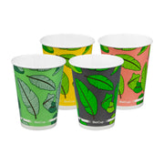 BP.BCC-12 BioPak Cold Paper Leaf Design BioCup (90mm) 390ml / 12oz Native Wholesale Hospitality Supplies Canberra