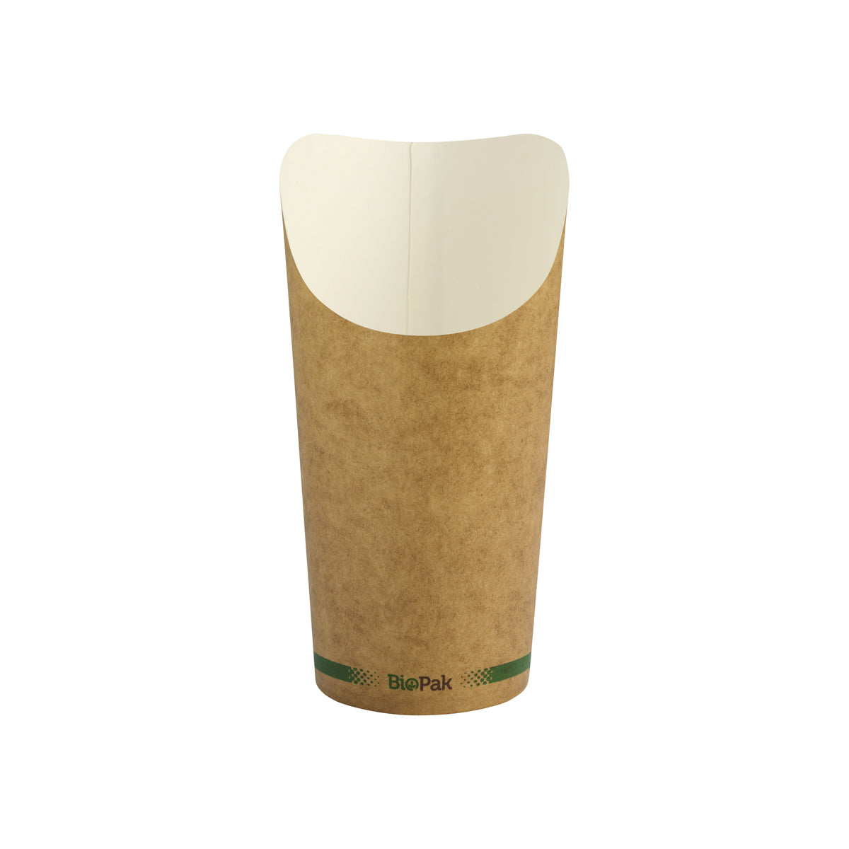 BCH-32 BioPak FSC Paper Chip Cup Large Printed Kraft Look 32oz Native Wholesale Hospitality Supplies Canberra
