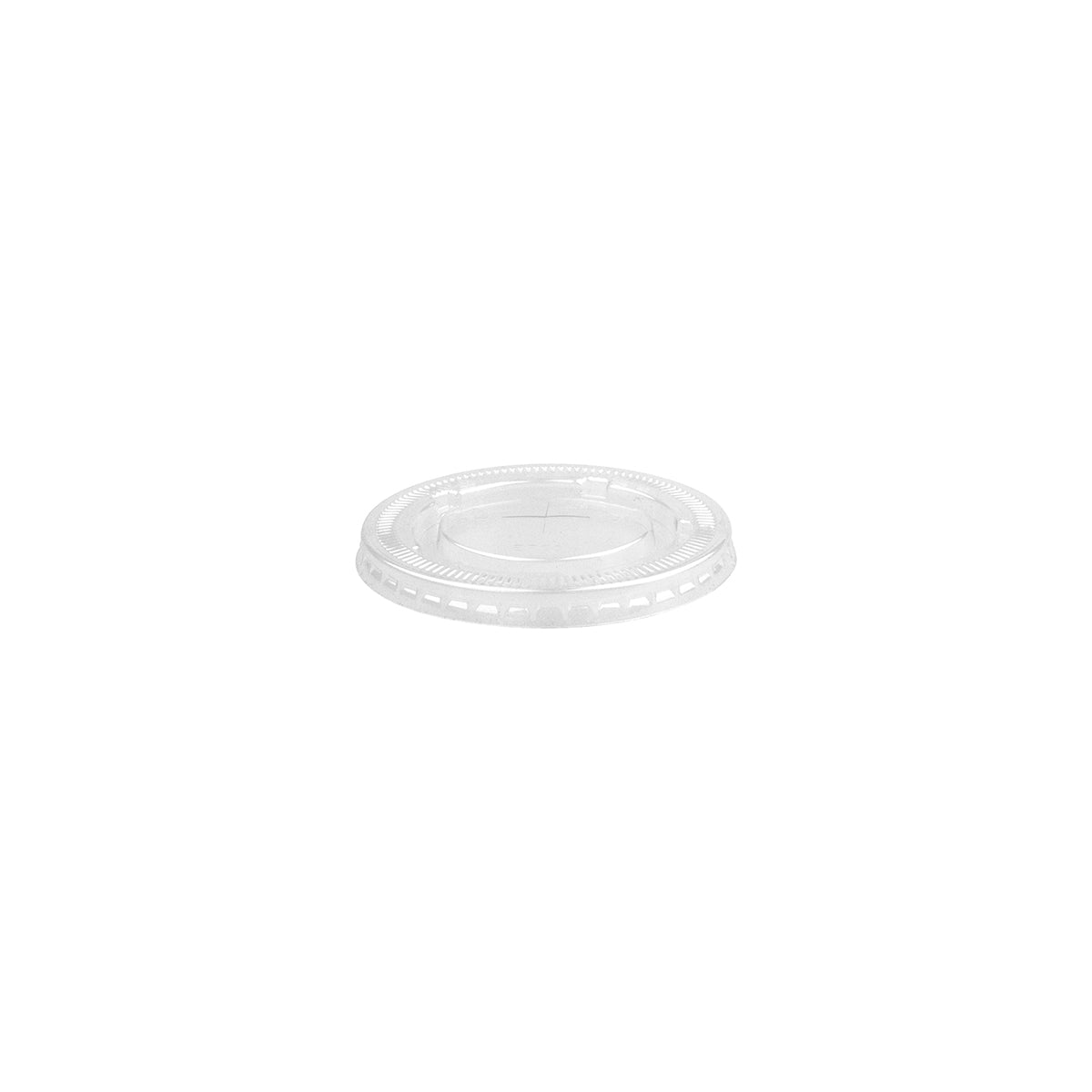 BCL-90C-PET(F) BioPak Clear PET Large Flat Lid with X-Slot 90mm Native Wholesale Hospitality Supplies Canberra