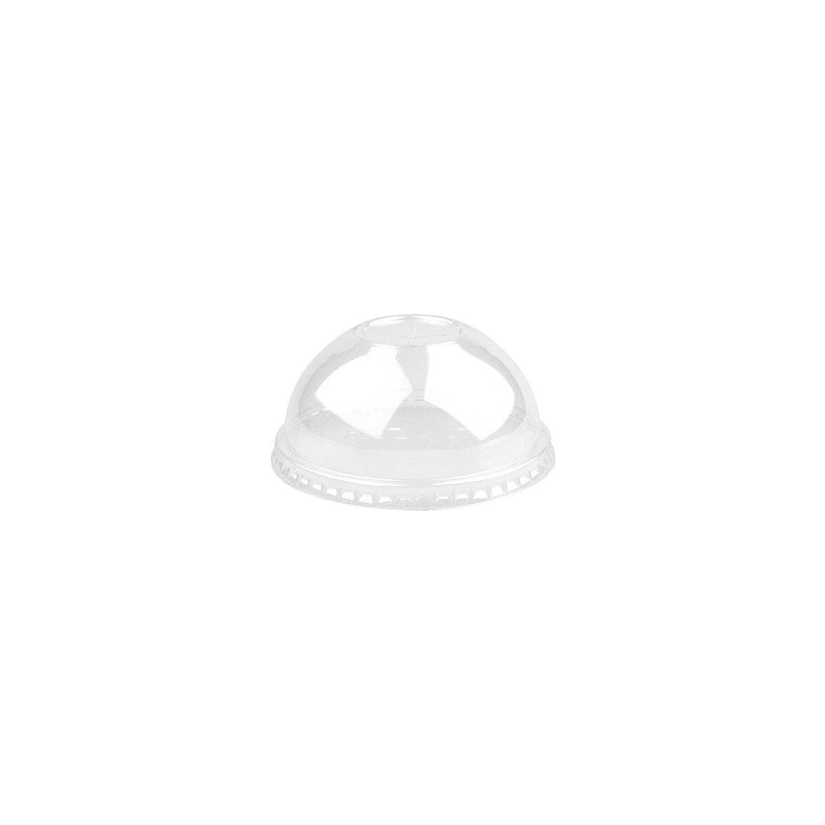 BCL-90C-PLA(D) BioPak Clear PLA Large Dome Lid with X-Slot 90mm Native Wholesale Hospitality Supplies Canberra
