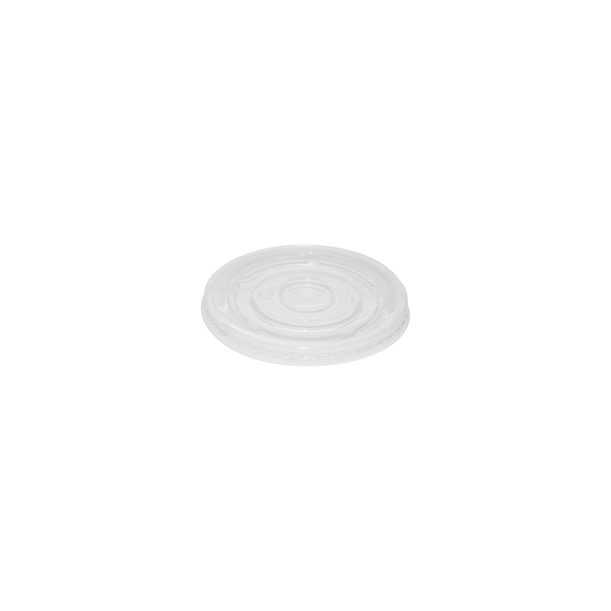 BCL-90C-PLA(F)-1000 BioPak Clear PLA Large Flat Lid with X-Slot 90mm Native Wholesale Hospitality Supplies Canberra