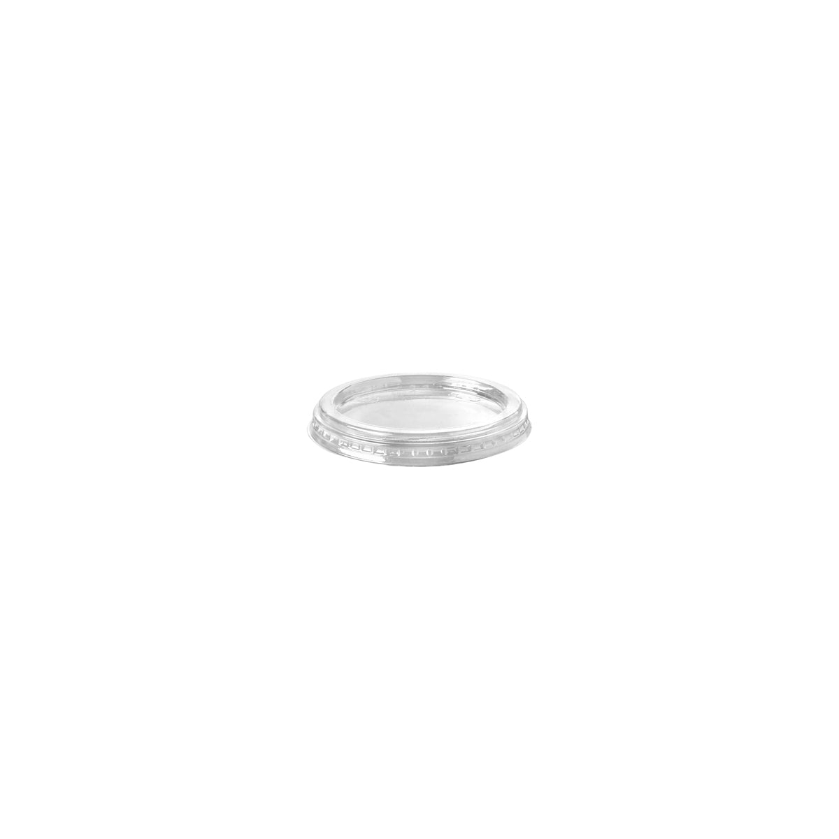 C-76F BioPak Clear PLA BioCup Flat Lid 76mm Native Wholesale Hospitality Supplies Canberra