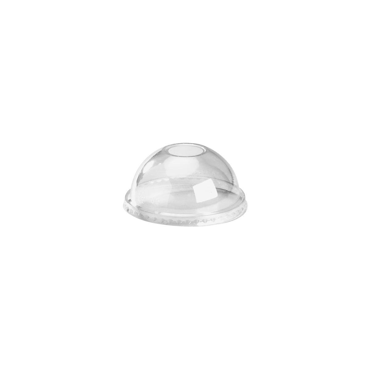 C-96D(B) BioPak Clear PLA BioCup Dome Lid with 22mm Hole 96mm Native Wholesale Hospitality Supplies Canberra