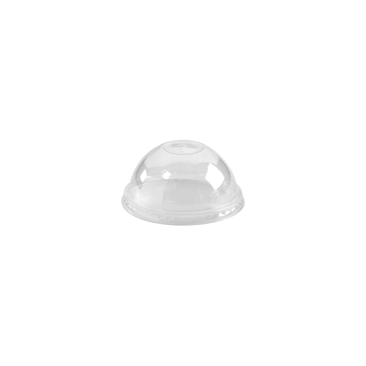 C-96D(X) BioPak Clear PLA BioCup Dome Lid with 22mm X-Slot 96mm Native Wholesale Hospitality Supplies Canberra