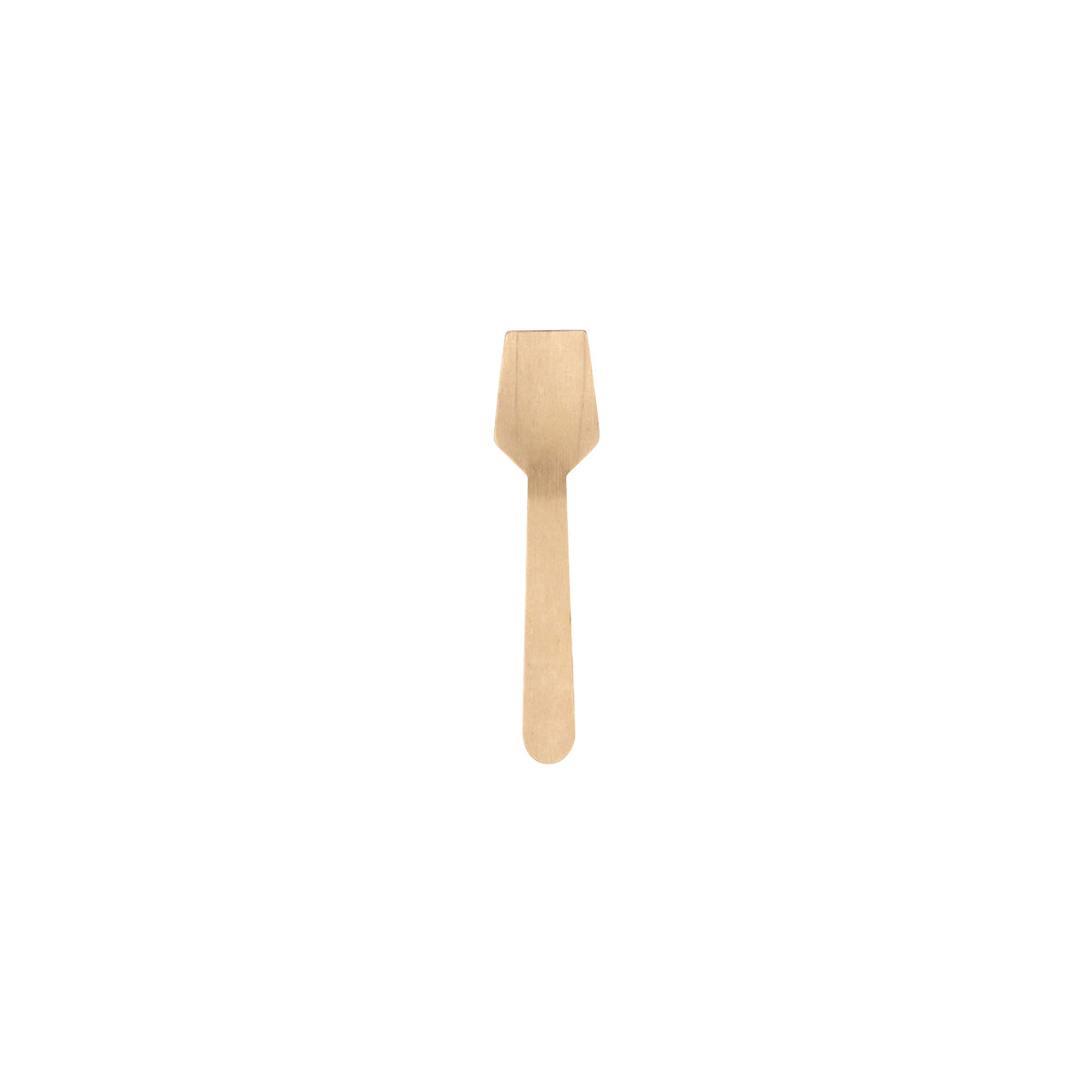 HY-10ICE-COATED BioPak Coated FSC Wooden Ice Cream Spoon 100mm Native Wholesale Hospitality Supplies Canberra