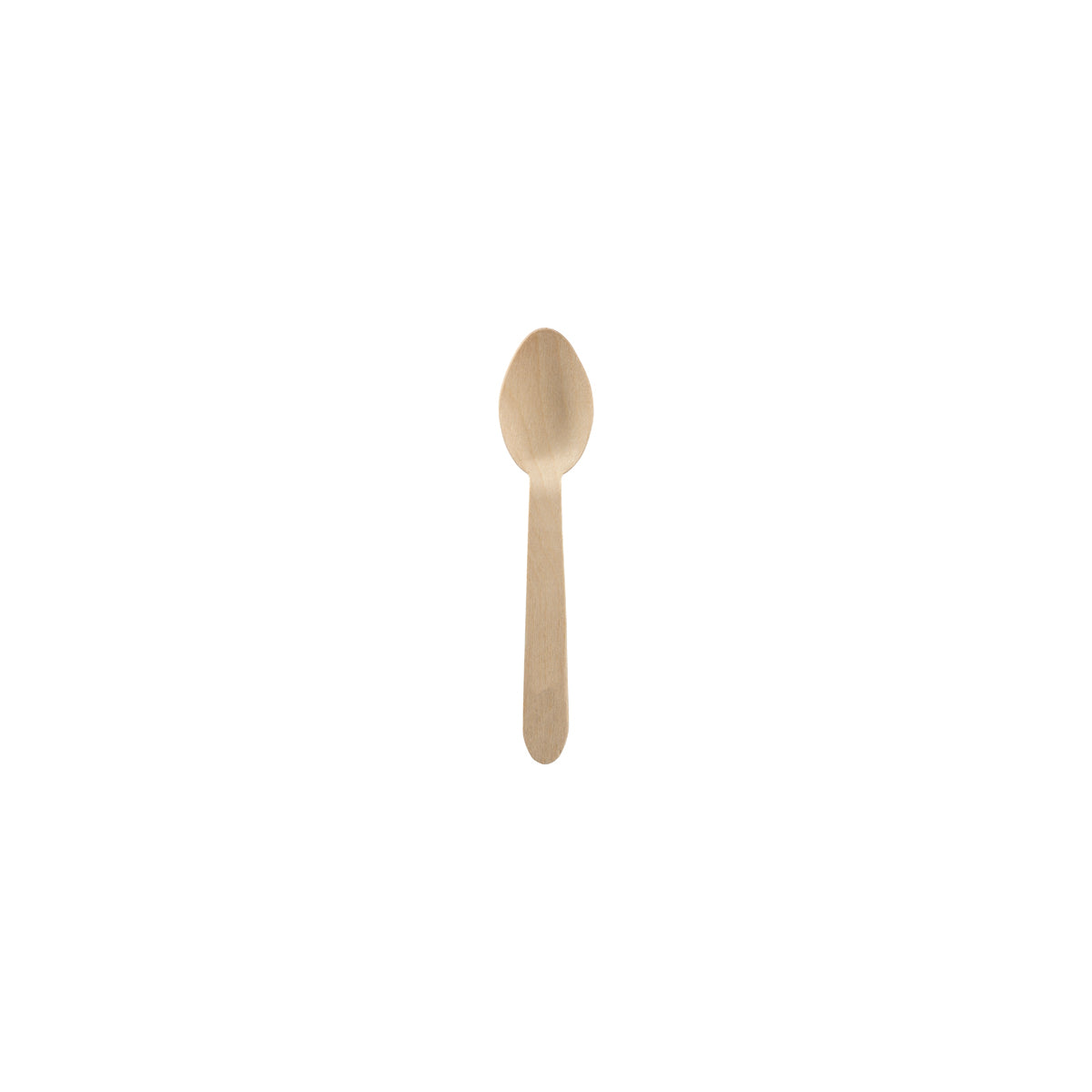 HY-10TS-5000 BioPak Unbranded FSC Wooden Teaspoon 100mm Native Wholesale Hospitality Supplies Canberra