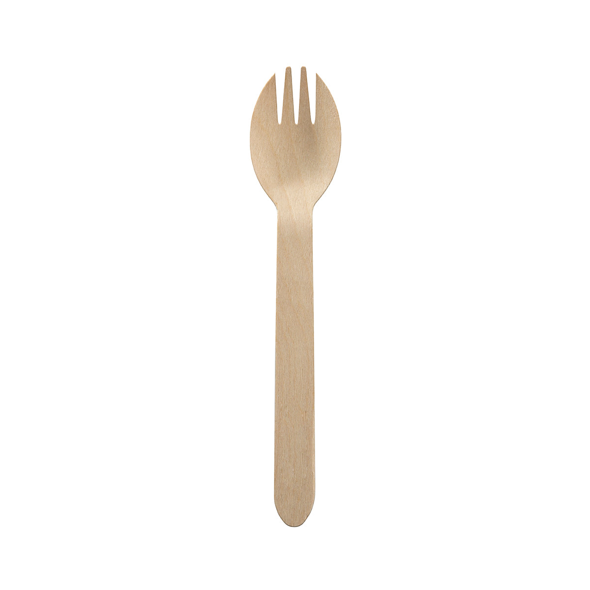 HY-16C-2000 BioPak Unbranded FSC Wooden Spork 160mm Native Wholesale Hospitality Supplies Canberra