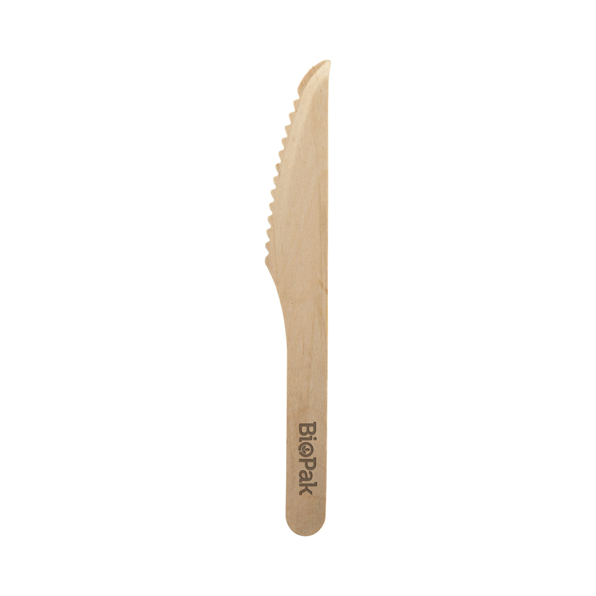 HY-16K-COATED BioPak Coated FSC Wooden Knife 160mm Native Wholesale Hospitality Supplies Canberra