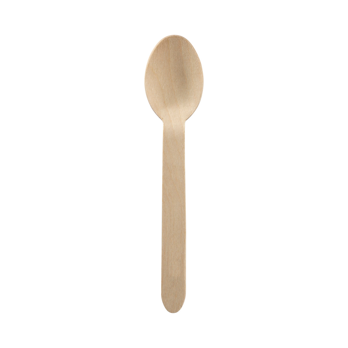 HY-16S-2000 BioPak Unbranded FSC Wooden Spoon 160mm Native Wholesale Hospitality Supplies Canberra