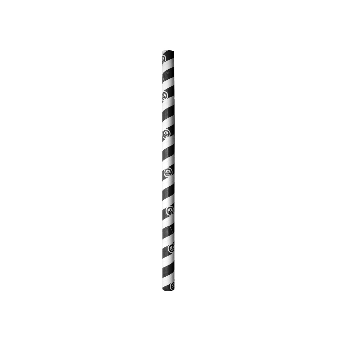 JP-PBS-10x197-BS BioPak Jumbo BioStraw Paper Black Stripe 10x197mm Native Wholesale Hospitality Supplies Canberra