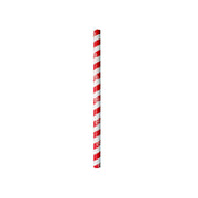 BP.JP-PBS-10x197-RS BioPak Jumbo BioStraw Paper Red Stripe 10x197mm Native Wholesale Hospitality Supplies Canberra