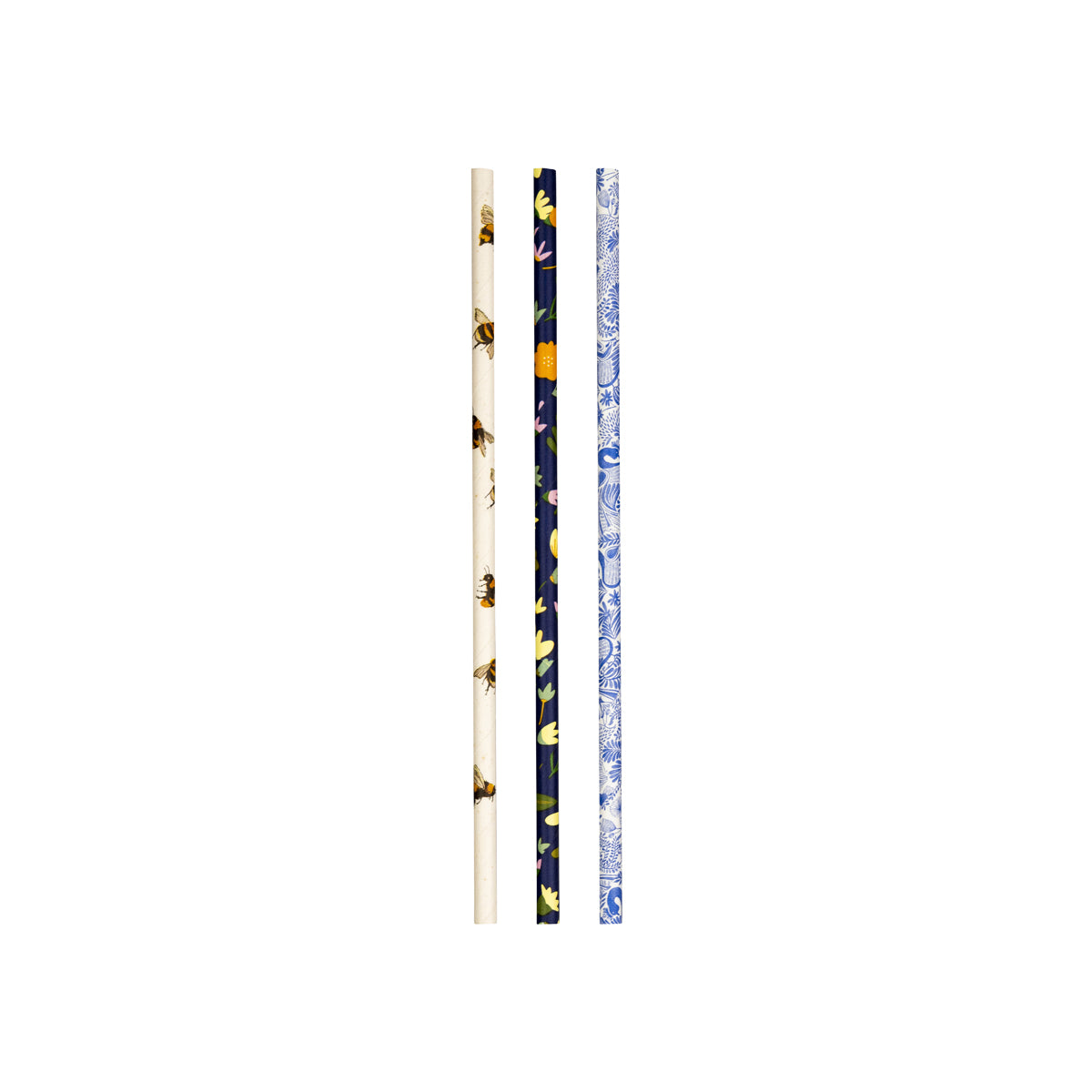 JP-PBS-6x197-ART BioPak Regular BioStraw Paper Art Series 6x197mm Native Wholesale Hospitality Supplies Canberra