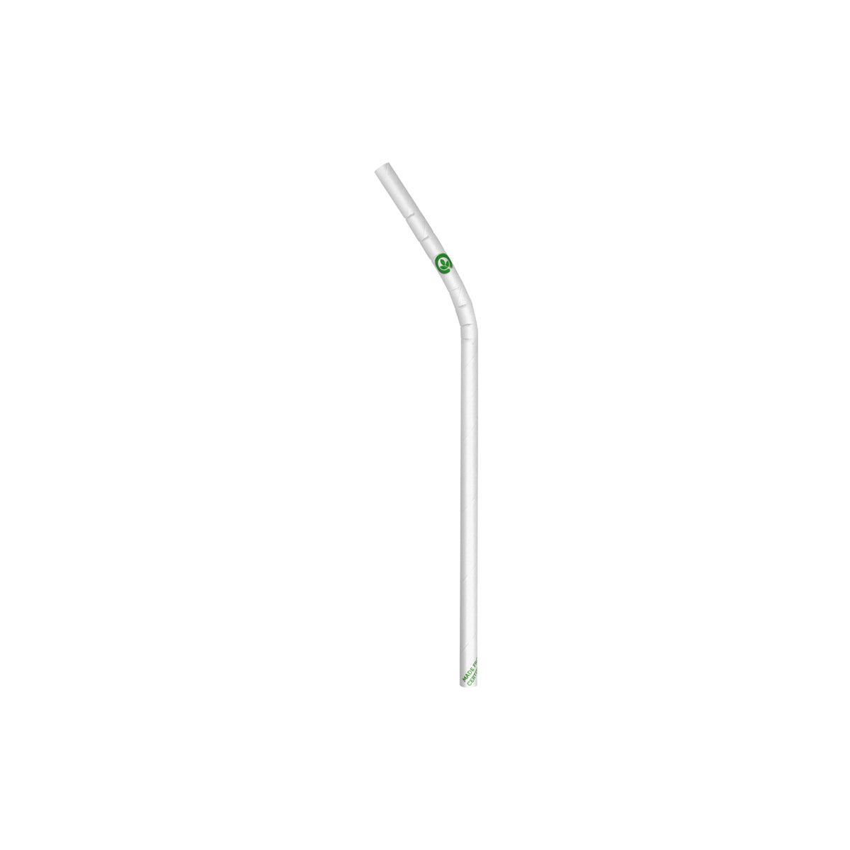 BP.JP-PBS-6x197-BENDY-W BioPak Bendy BioStraw Paper White 6x197mm Native Wholesale Hospitality Supplies Canberra