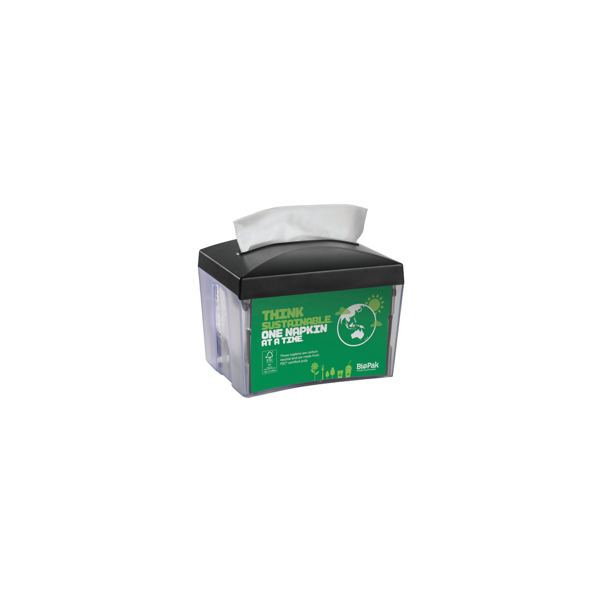 L-SSD-TT BioPak Single Saver BioDispenser (Holds 250 Napkins) Native Wholesale Hospitality Supplies Canberra
