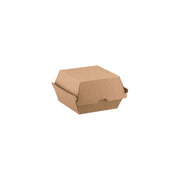 Native BioBoard Burger Box Regular Kraft 105x105x85mm Native Wholesale Canberra