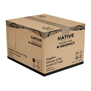 Native Napkin Dinner 2Ply Kraft GT Fold Native Wholesale Canberra