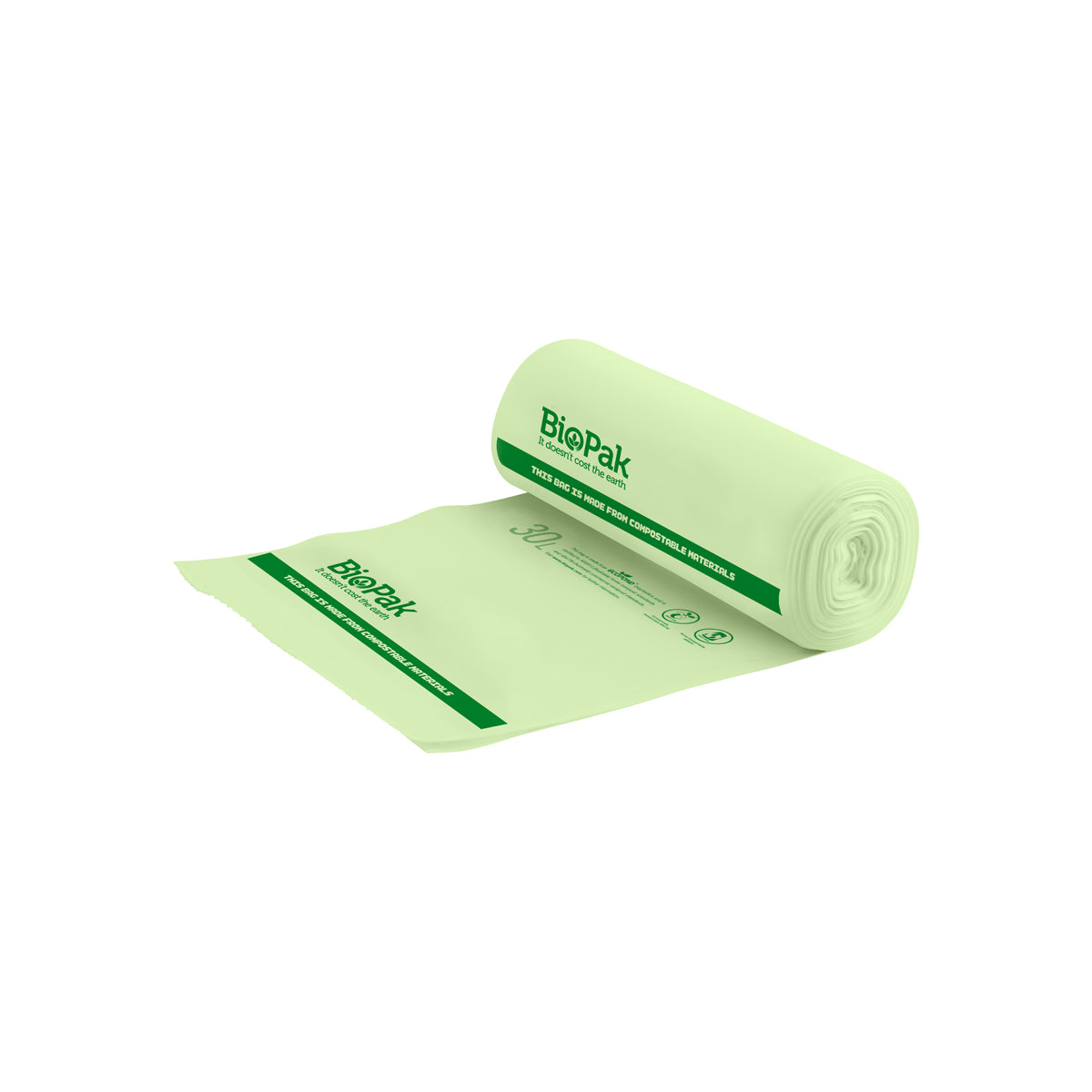 PSB-C-0013 BioPak BioPlastic Bin Liner 30Lt Native Wholesale Hospitality Supplies Canberra