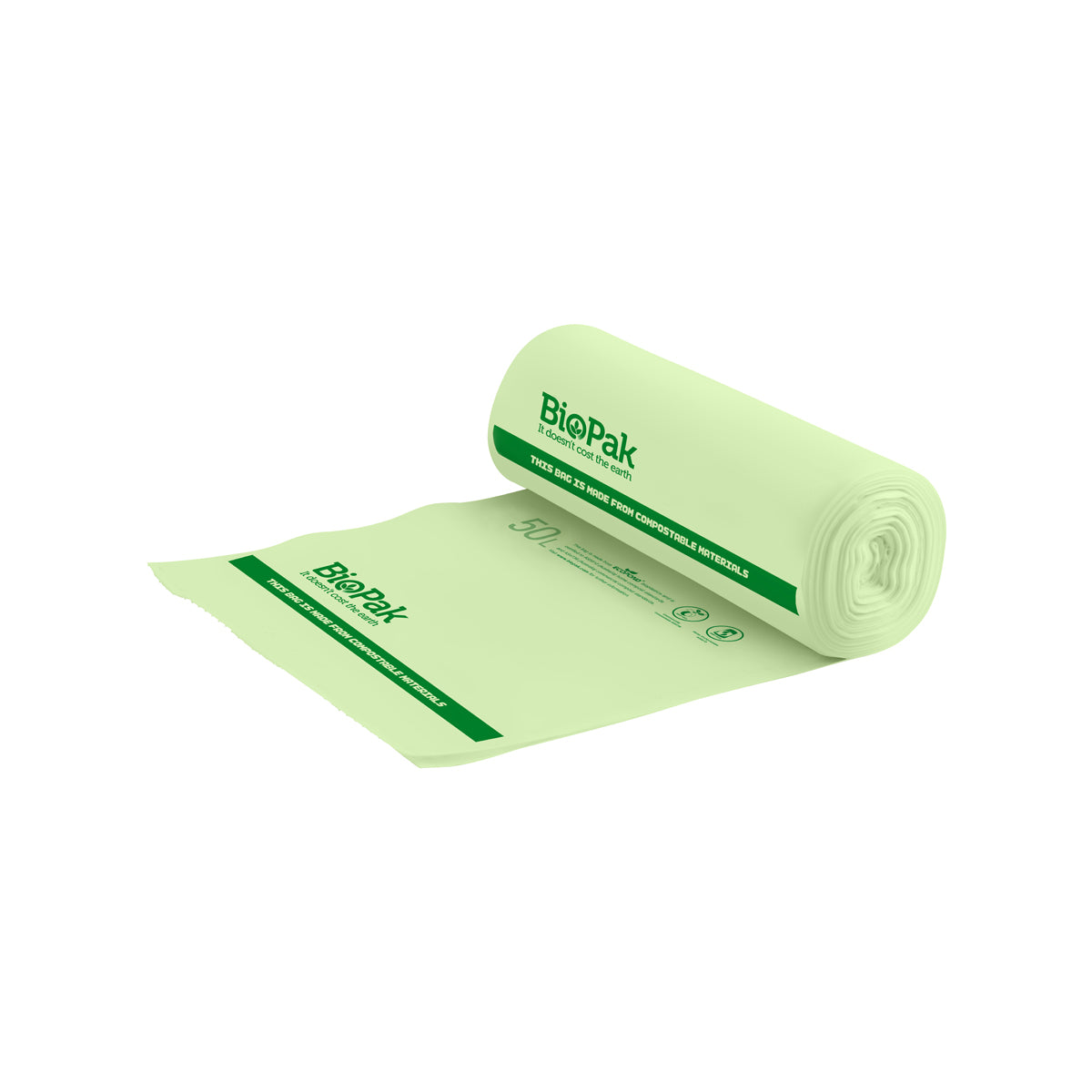 PSB-C-0014 BioPak BioPlastic Bin Liner 50Lt Native Wholesale Hospitality Supplies Canberra