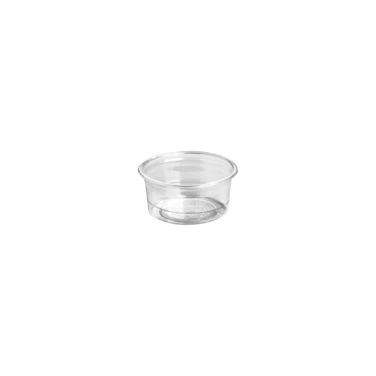 R-90 BioPak Clear PLA Sauce Cup 76x35mm / 90ml Native Wholesale Hospitality Supplies Canberra