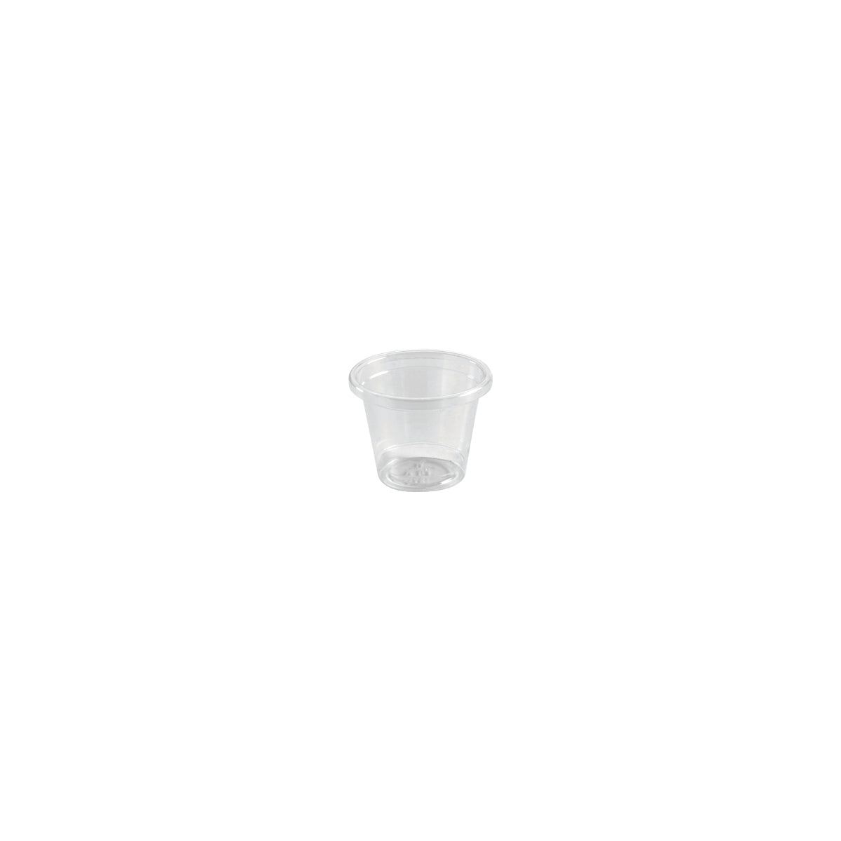 U-30Y-HF BioPak Clear PLA Sauce Cup 44x33mm / 30ml Native Wholesale Hospitality Supplies Canberra